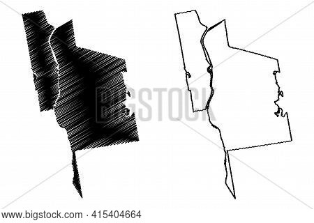 Manchester City, New Hampshire (united States Cities, United States Of America, Usa City) Map Vector