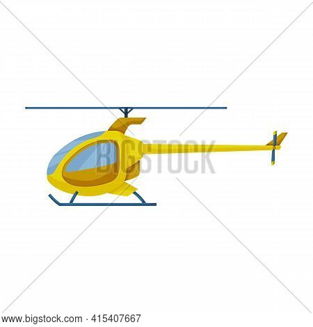 Helicopter Vector Icon.cartoon Vector Icon Isolated On White Background Helicopter.