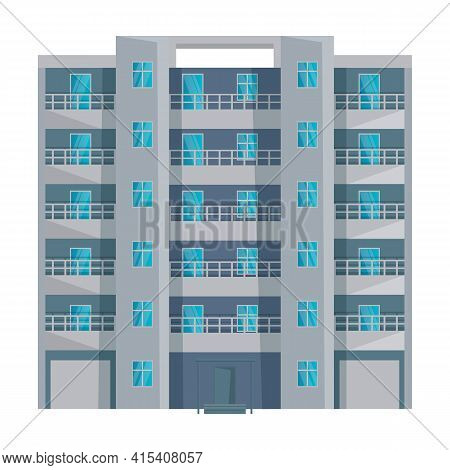High Buildings Vector Icon.cartoon Vector Icon Isolated On White Background High Buildings.