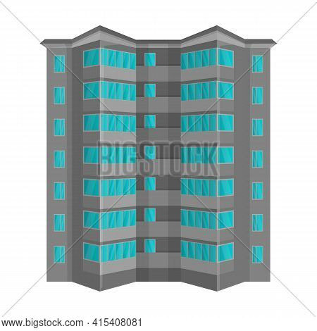 High Buildings Vector Icon.cartoon Vector Icon Isolated On White Background High Buildings.