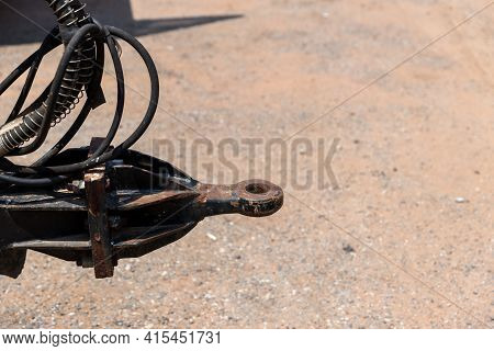 Trailer Hitch Or Towbar On The Car. Image For Objects, Transportation Concept.