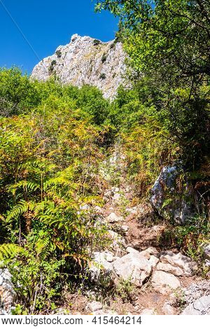 View Of Rocca Del Crasto Near Alcara Li Fusi Town In The Nebrodi Park, Sicily