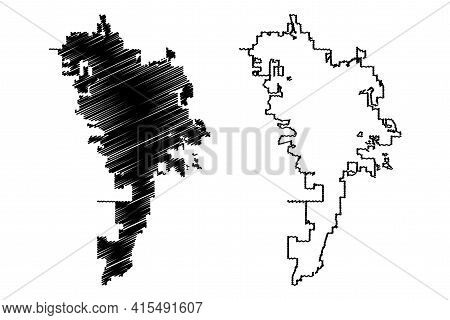 Rochester City, Minnesota (united States Cities, United States Of America, Usa City) Map Vector Illu