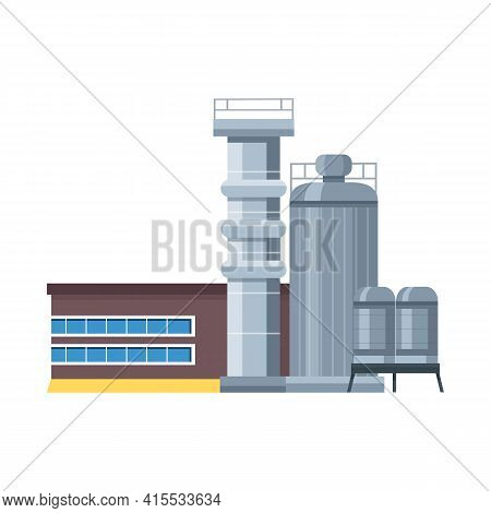 Vector Illustration Of Factory And Manufacture Logo. Collection Of Factory And Heavy Vector Icon For