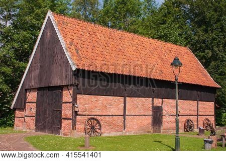 Old Dutch Barn In Ootmarsum, Overijssel, The Netherlands