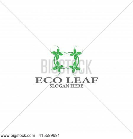 Tree Leaf Vector Logo Design Eco Friendly Concept