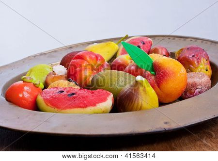Marzapane frugt