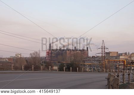 The Road Leading To The Mining Plant.
