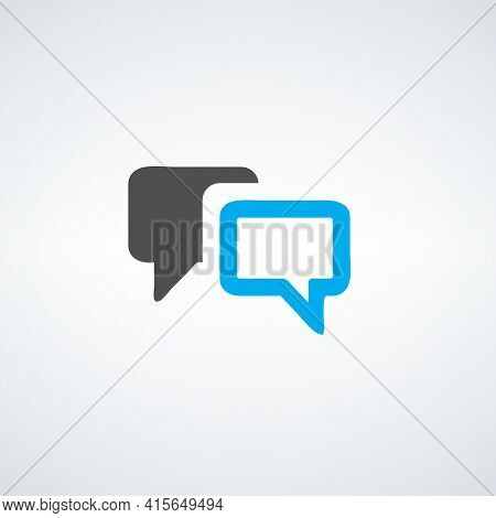 Speech Bubbles Different Colors. Talk Communication Speech Bubbles. Dialog Elements. Conversation An