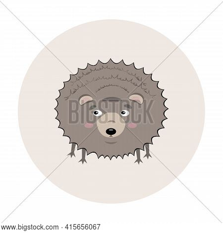 Vector Little Cute Hedgehog For Children Books