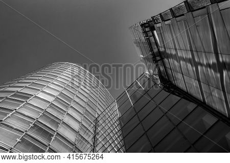 Vienna, Austria - April 25, 2015: View To Famous Uniqa Tower In Vienna. Opening Ogf The Tower Was In