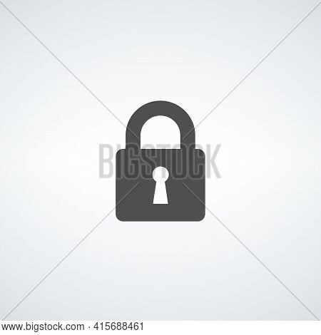 Lock Privacy Protection Icon. Stock Vector Illustration Isolated