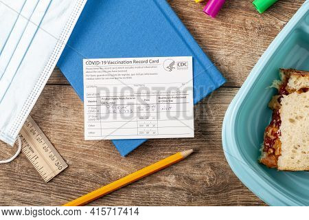 04-02-2021 Clarksburg, Md, Usa: It Is Expected That Kids Will Be Getting Vaccines Before The Start O