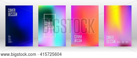 Pastel Soft. Rainbow Gradient Set. Color Background. Pink, Green, Red, Blue, Violet, Yellow Blurred 