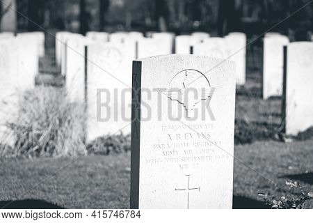 Airborn Cemetery,  At Arnhem Oosterbeek, Netherlands 28 Februari 2021