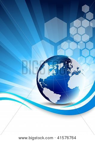 Blue tech background