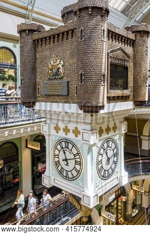 Sydney, Australia - Dec 16, 2018: Interior Of The Queen Victoria Building (qvb), George Street. The 
