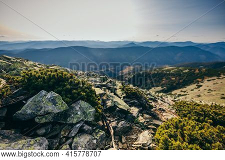 A Close Up Of A Rock Mountain