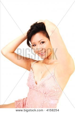 Smuk asiatisk kvinde.