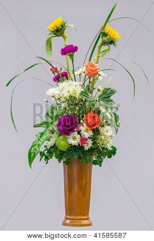 Bouquet de flores em um vaso