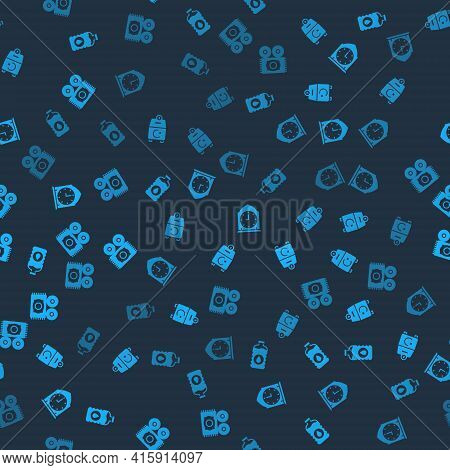 Set Bottle Of Water, Donate Or Pay Your Zakat, Clock And Traditional Carpet On Seamless Pattern. Vec