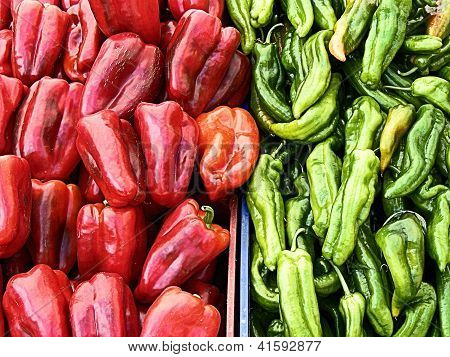 rote und grÃ¼ne Paprika