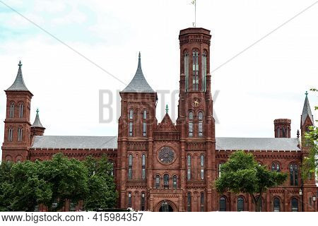 Washington, Dc-june 14,2018:view Of Arts And Industries Building Of The Smithsonian Museums Is Famou