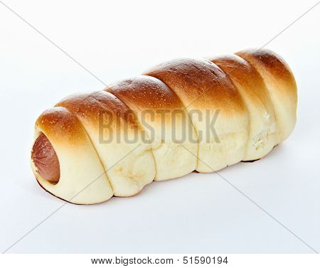 Delicious pie with sausage