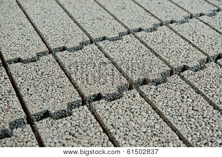 heap of clayite brick background