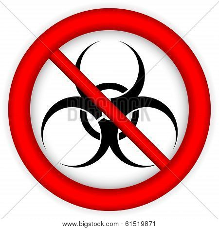 No Biological Weapons Sign