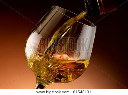 Glass of cognac