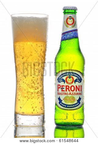 Peroni On White Background