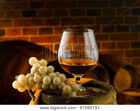 Glass of cognac