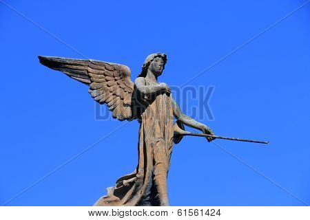 guardian angel on blue sky