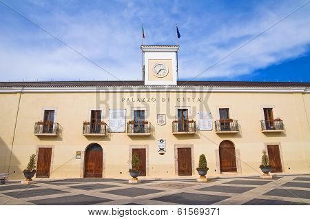 Town hall building. San Giovanni Rotondo. Puglia. Italy.