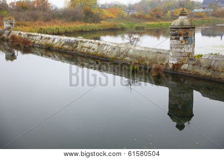 Danzig Landmark Gdansk With Motlawa River Poland