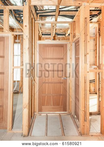 Interior Of  Construction  Home
