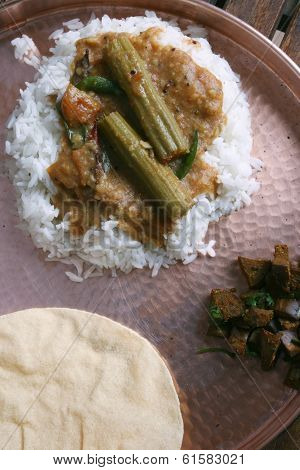 Drumstick Sambar - A lentil soup from Tamilnadu