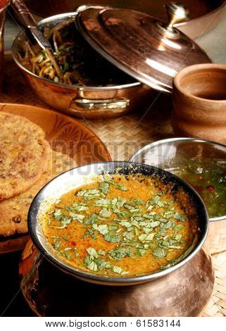 Gatte Ki Sabzi - a vegetable dish from India