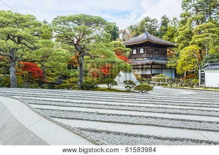 Kyoto, Japan - November 20 2013: Ginkaku-ji Is A Zen Temple Officially Named Jisho-ji, Built By Ashi