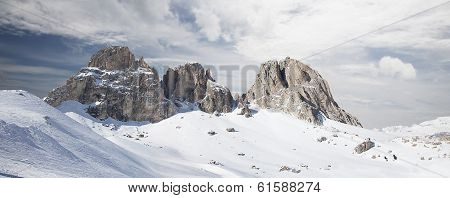 Panoramic View Of Dolomites