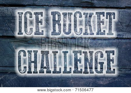 Ice Bucket Challenge Concept