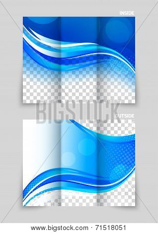 Tri-fold brochure template design