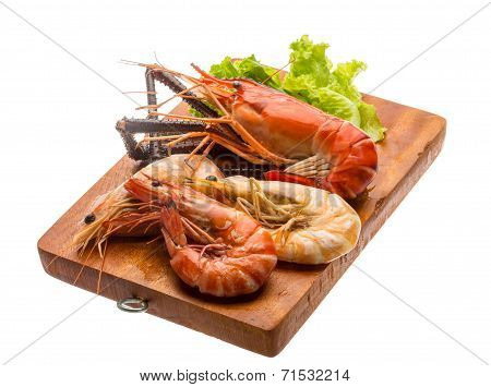 Giant Freshwater Prawn And King Prawns