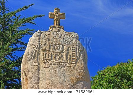 Menhir Saint Uzec, France