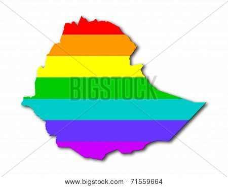 Ethiopia - Rainbow Flag Pattern
