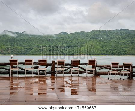 Srinakarin Dam After Raining In Kanchanaburi, Thailand