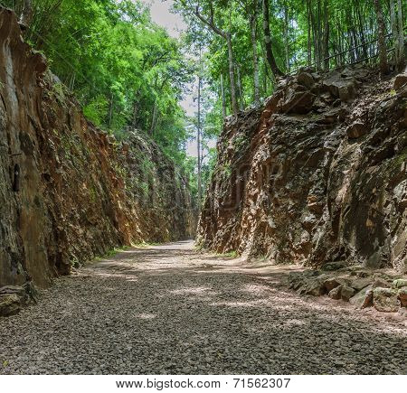 Hellfire Pass In Kanchanaburi, Thailand