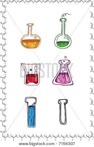 conjunto de símbolos de química