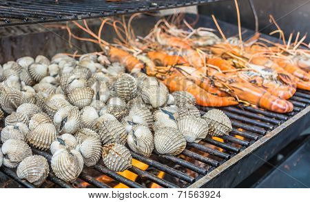 Grill Shrimp And Shellfish